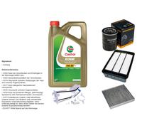 DENCKERMANN Controllo Set 5L CASTROL EDGE 5W-30 C3 Per Mitsubishi ASX 2.0i