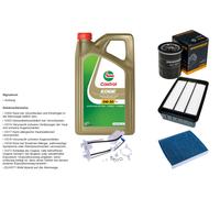 DENCKERMANN Controllo set 5L CASTROL EDGE 5W-30 C3 per Mitsubishi ASX 2 0i