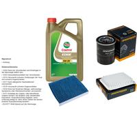 DENCKERMANN Controllo set 5L CASTROL EDGE 5W-30 C3 per Mitsubishi Outlander
