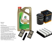 Denckermann Controllo Set 5L castrol edge 5W-30 C3 per Mitsubishi Pajero