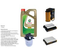 Denckermann Controllo Set 5L castrol edge 5W-30 C3 per Mozzo Nissan Qashqai