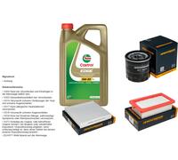 Denckermann Controllo Set 5L castrol edge 5W-30 C3 per Nissan Micra A V