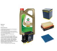 DENCKERMANN Controllo set 5L CASTROL EDGE 5W-30 C3 per Nissan Micra III 1.5