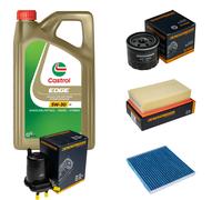 DENCKERMANN Controllo Set 5L CASTROL EDGE 5W-30 C3 Per Nissan Micra III 1.5