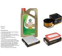 Denckermann Controllo Set 5L castrol edge 5W-30 C3 per Nissan Micra V 0.9
