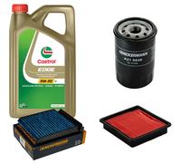 DENCKERMANN Controllo Set 5L CASTROL EDGE 5W-30 C3 Per Nissan Note 1.4