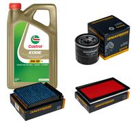 DENCKERMANN Controllo Set 5L CASTROL EDGE 5W-30 C3 Per Nissan Note 1.6 NV200