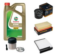 DENCKERMANN Controllo Set 5L CASTROL EDGE 5W-30 C3 Per Nissan NV200 Evalia