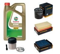 DENCKERMANN Controllo Set 5L CASTROL EDGE 5W-30 C3 Per Nissan NV200 Evalia