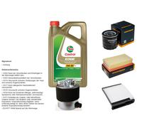 DENCKERMANN Controllo set 5L CASTROL EDGE 5W-30 C3 per Nissan NV200 Evalia