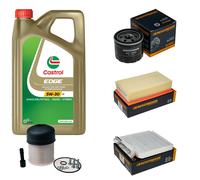 DENCKERMANN Controllo Set 5L CASTROL EDGE 5W-30 C3 Per Nissan NV200 Evalia