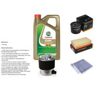 DENCKERMANN Controllo set 5L CASTROL EDGE 5W-30 C3 per Nissan NV200 Evalia
