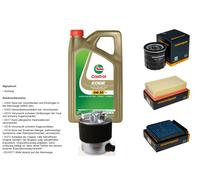 DENCKERMANN Controllo set 5L CASTROL EDGE 5W-30 C3 per Nissan NV200 Evalia