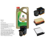 DENCKERMANN Controllo set 5L CASTROL EDGE 5W-30 C3 per Nissan NV200 Evalia