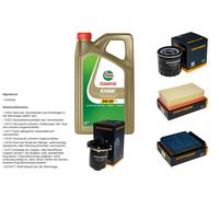 DENCKERMANN Controllo set 5L CASTROL EDGE 5W-30 C3 per Nissan NV200 Evalia