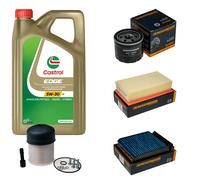 DENCKERMANN Controllo Set 5L CASTROL EDGE 5W-30 C3 Per Nissan NV200 Evalia