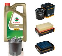 DENCKERMANN Controllo Set 5L CASTROL EDGE 5W-30 C3 Per Nissan NV200 Evalia