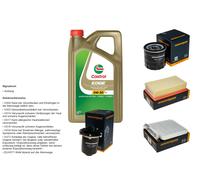 DENCKERMANN Controllo set 5L CASTROL EDGE 5W-30 C3 per Nissan NV200 Evalia