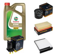 DENCKERMANN Controllo Set 5L CASTROL EDGE 5W-30 C3 Per Nissan NV200 Evalia