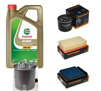 DENCKERMANN Controllo Set 5L CASTROL EDGE 5W-30 C3 Per Nissan NV200 Evalia