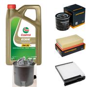 DENCKERMANN Controllo Set 5L CASTROL EDGE 5W-30 C3 Per Nissan NV200 Evalia