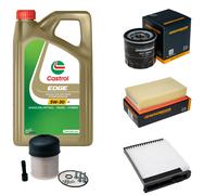 DENCKERMANN Controllo Set 5L CASTROL EDGE 5W-30 C3 Per Nissan NV200 Evalia