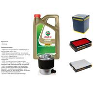 Denckermann Controllo Set 5L castrol edge 5W-30 C3 per Nissan Qashqai + 2