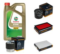 DENCKERMANN Controllo Set 5L CASTROL EDGE 5W-30 C3 Per Nissan Qashqai +2 I