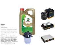DENCKERMANN Controllo set 5L CASTROL EDGE 5W-30 C3 per Nissan Qashqai II