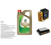 Denckermann Controllo Set 5L castrol edge 5W-30 C3 per Nissan Qashqai, II