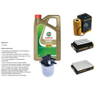 DENCKERMANN Controllo Set 5L CASTROL EDGE 5W-30 C3 Per Nissan Qashqai II