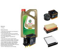 Denckermann Controllo Set 5L castrol edge 5W-30 C3 per Nissan Tiida