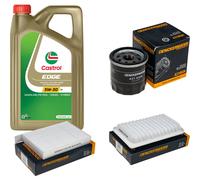 DENCKERMANN Controllo Set 5L CASTROL EDGE 5W-30 C3 Per Opel Agila (B) 1.2