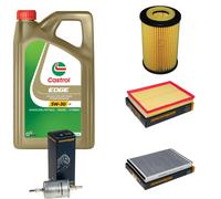 DENCKERMANN Controllo Set 5L CASTROL EDGE 5W-30 C3 Per Opel Astra G CC 1.4