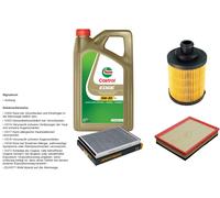 DENCKERMANN Controllo Set 5L CASTROL EDGE 5W-30 C3 Per Opel Astra H 1.3 CDTi