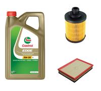 DENCKERMANN Controllo Set 5L CASTROL EDGE 5W-30 C3 Per Opel Astra H 1.3 CDTi