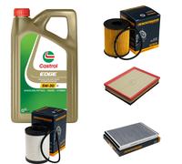 DENCKERMANN Controllo Set 5L CASTROL EDGE 5W-30 C3 Per Opel Astra H 1.3 CDTi