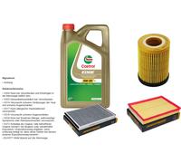 Denckermann Controllo Set 5L castrol edge 5W-30 C3 per Opel Astra H 1.4