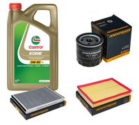 DENCKERMANN Controllo Set 5L CASTROL EDGE 5W-30 C3 Per Opel Astra H 1.6 1.8