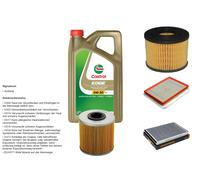 DENCKERMANN Controllo Set 5L CASTROL EDGE 5W-30 C3 Per Opel Astra H