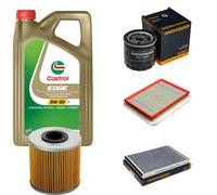 DENCKERMANN Controllo Set 5L CASTROL EDGE 5W-30 C3 Per Opel Astra H Kasten