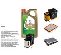 Denckermann Controllo Set 5L castrol edge 5W-30 C3 per Opel Astra H Twintop