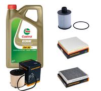 DENCKERMANN Controllo Set 5L CASTROL EDGE 5W-30 C3 Per Opel Astra J Caravan
