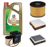 DENCKERMANN Controllo Set 5L CASTROL EDGE 5W-30 C3 Per Opel Astra J Caravan