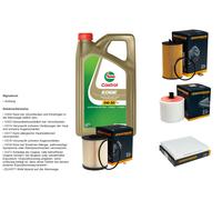 DENCKERMANN Controllo Set 5L CASTROL EDGE 5W-30 C3 Per Opel Astra K Caravan