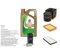Denckermann Controllo Set 5L castrol edge 5W-30 C3 per Opel Combinata 1.4