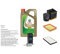 Denckermann Controllo Set 5L castrol edge 5W-30 C3 per Opel Combinata Di 1.4