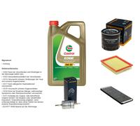 Denckermann Controllo Set 5L castrol edge 5W-30 C3 per . Opel Combinato 1.4