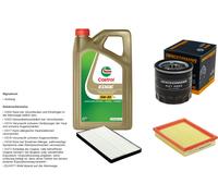 DENCKERMANN Controllo Set 5L CASTROL EDGE 5W-30 C3 Per Opel Combo 1.4 1.2