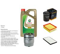 DENCKERMANN Controllo Set 5L CASTROL EDGE 5W-30 C3 Per Opel Combo 1.7 D